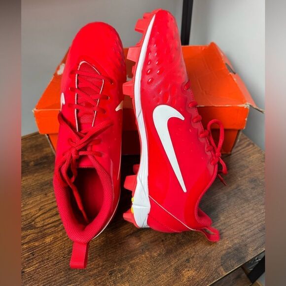 Nike Hyperdiamond 2 Keystone Softball Cleats men’s size 12US/44,5EU NEW red - Picture 4 of 12